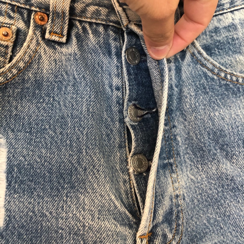 Vintage Levi’s Custom Distressed Shorts - image 2